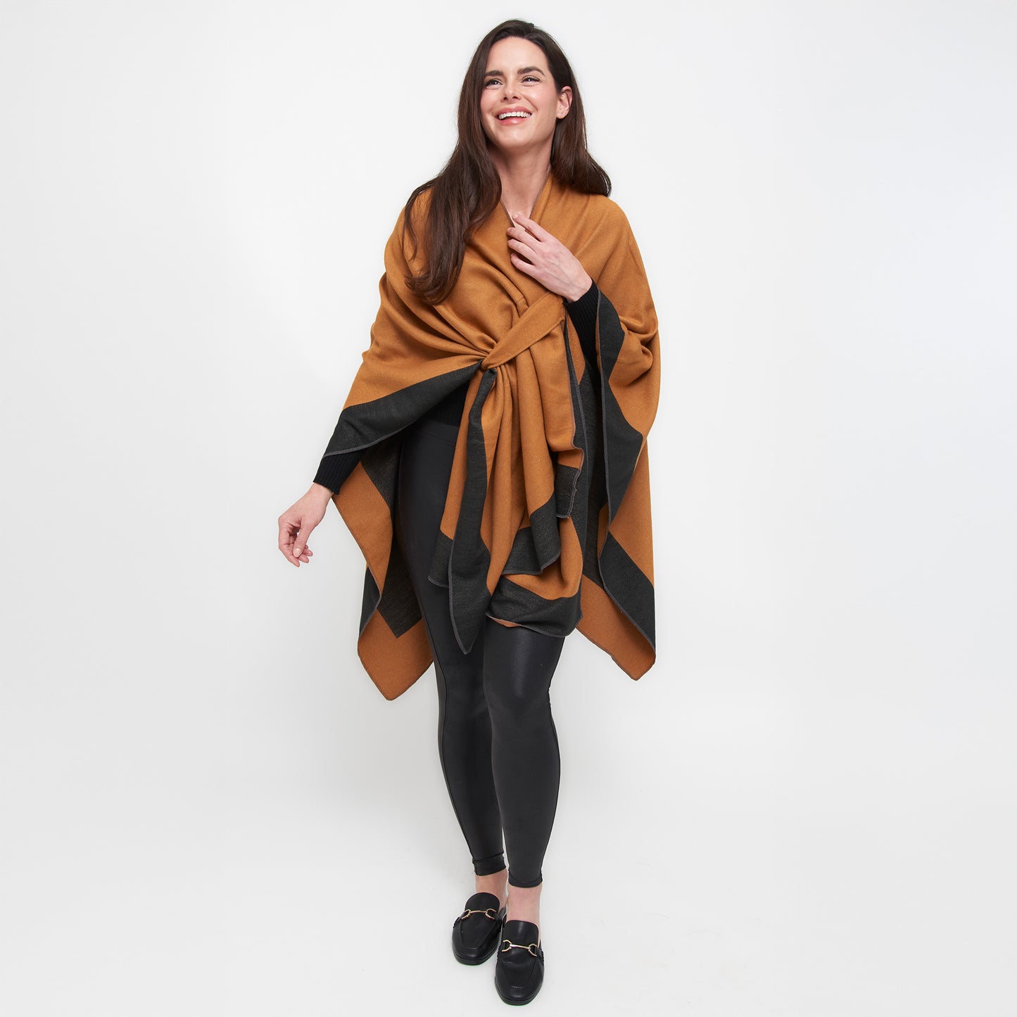 Mackenzie Reversible One Size Open Front Wrap