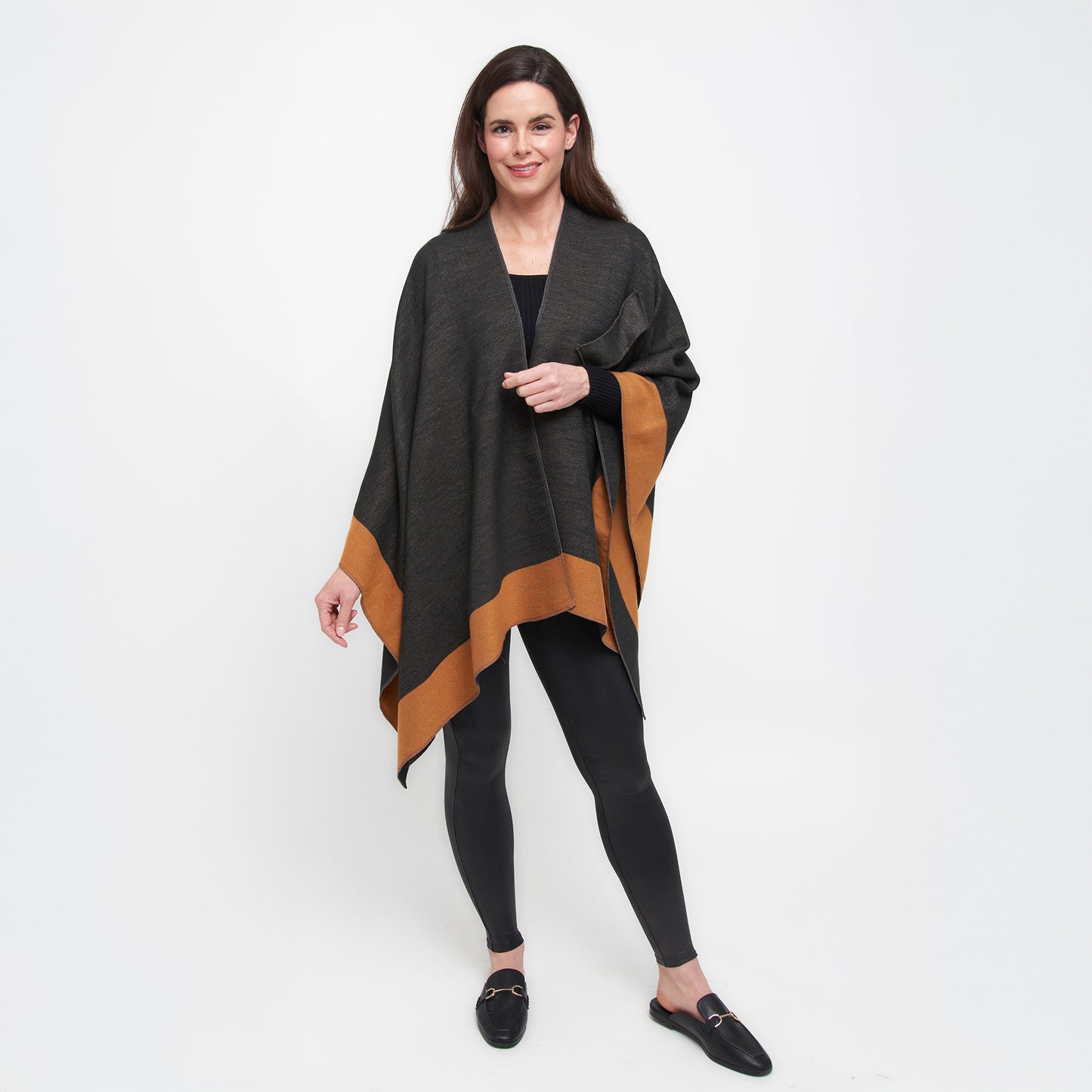 Mackenzie Reversible One Size Open Front Wrap