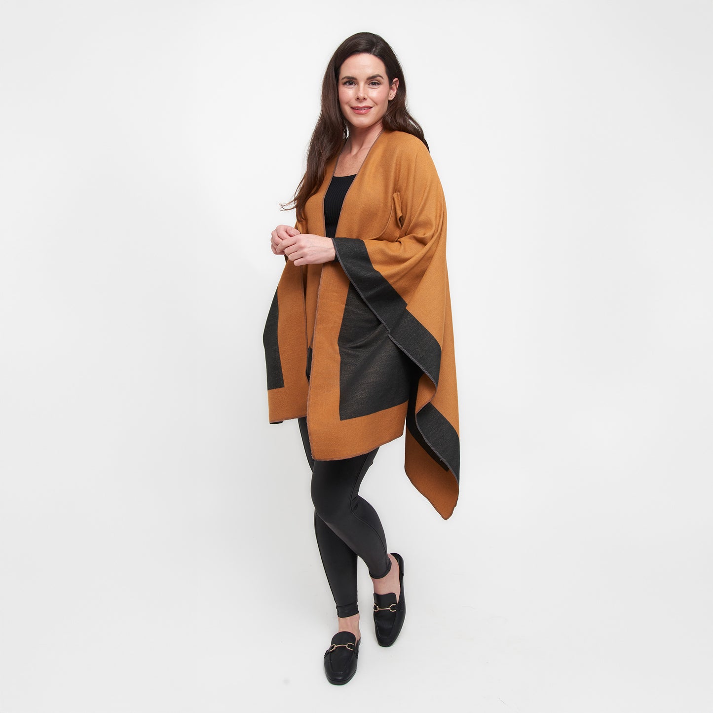 Mackenzie Reversible One Size Open Front Wrap
