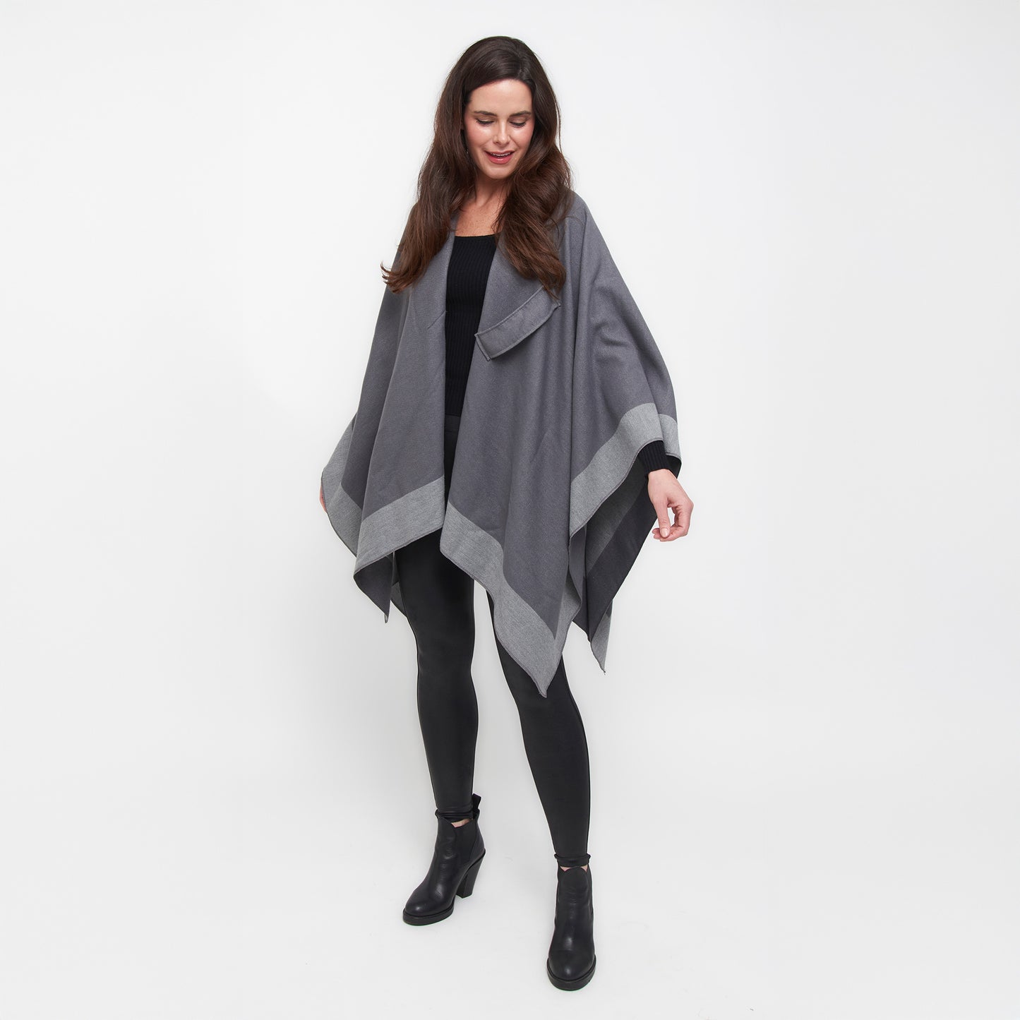 Mackenzie Reversible One Size Open Front Wrap