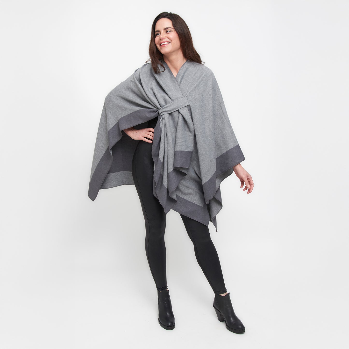 Mackenzie Reversible One Size Open Front Wrap