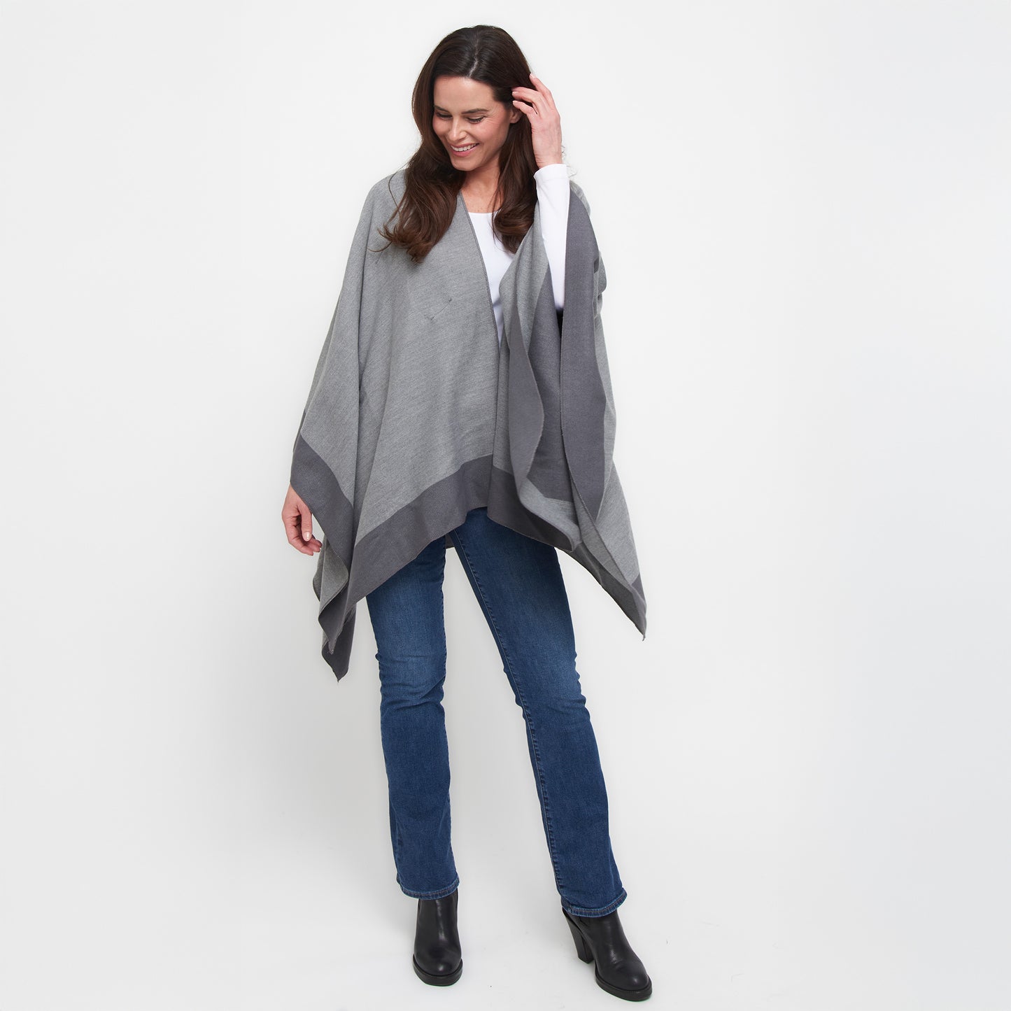 Mackenzie Reversible One Size Open Front Wrap