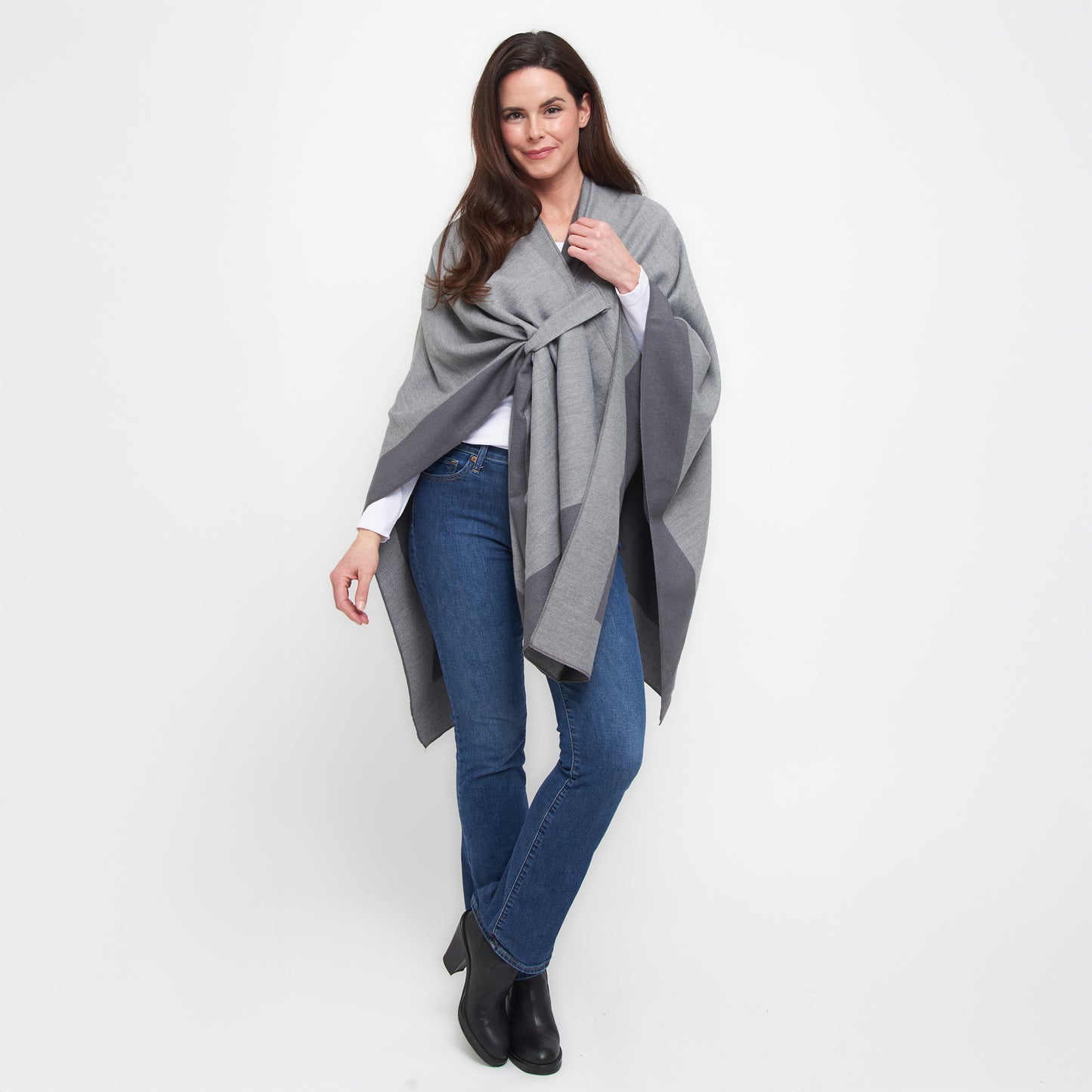 Mackenzie Reversible One Size Open Front Wrap