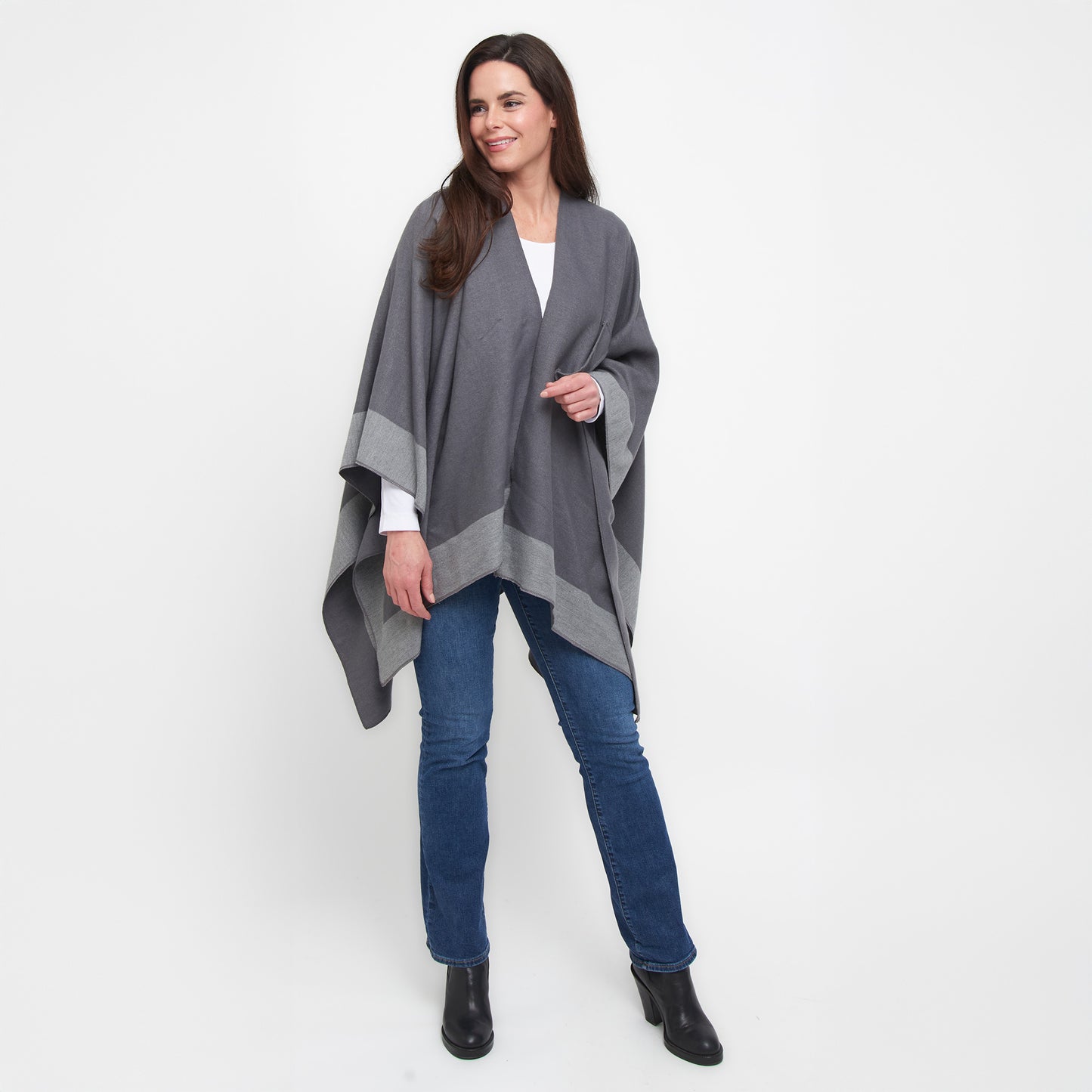 Mackenzie Reversible One Size Open Front Wrap