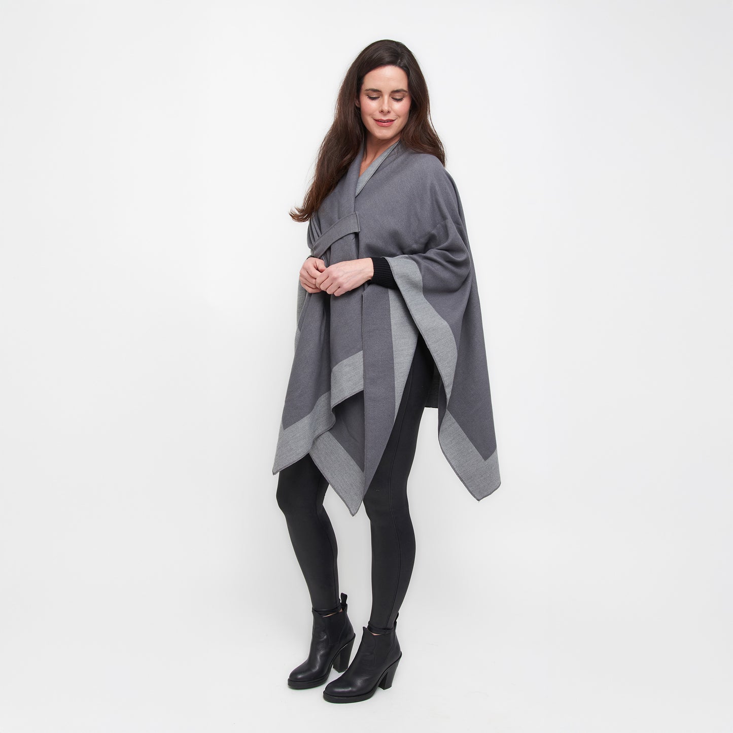 Mackenzie Reversible One Size Open Front Wrap