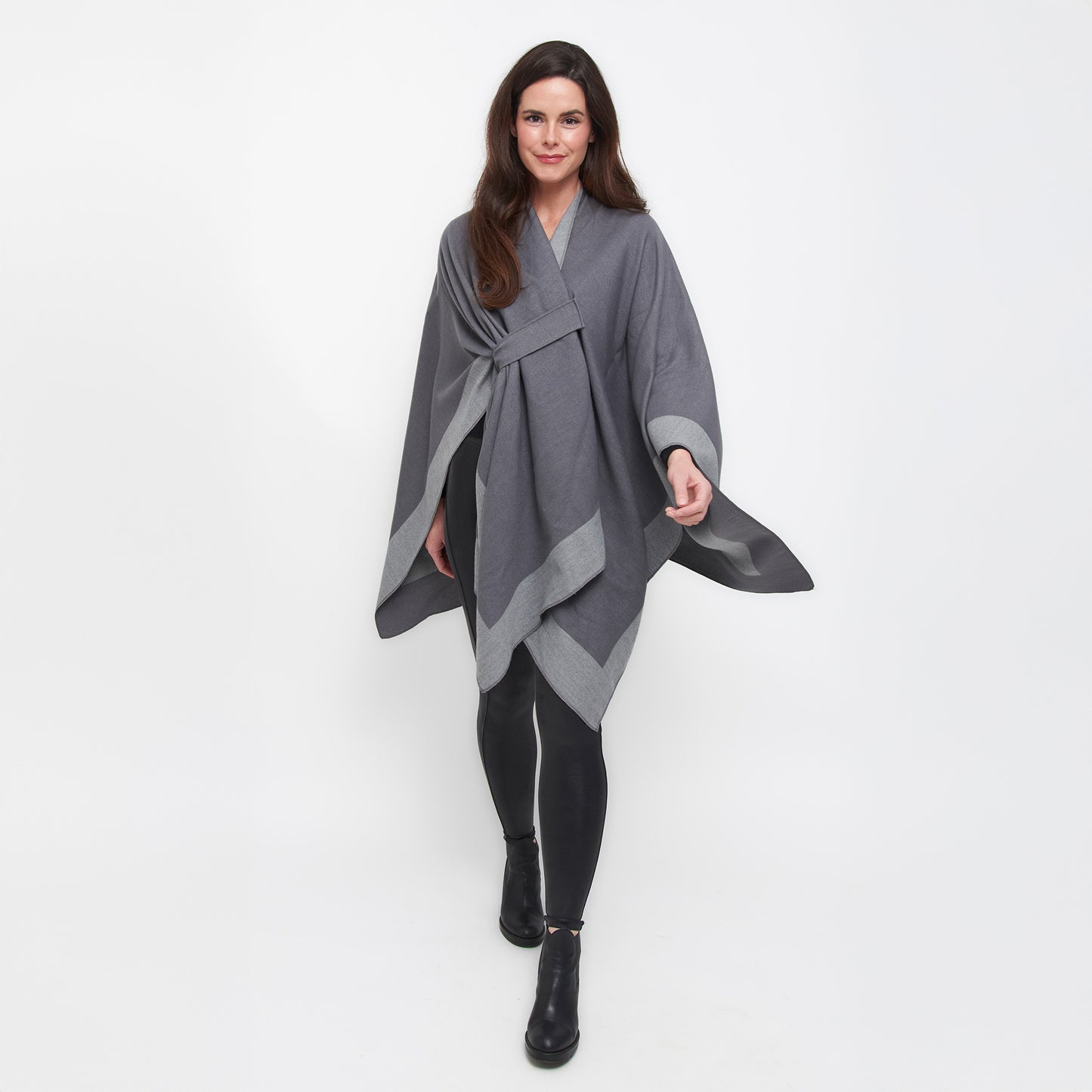 Mackenzie Reversible One Size Open Front Wrap