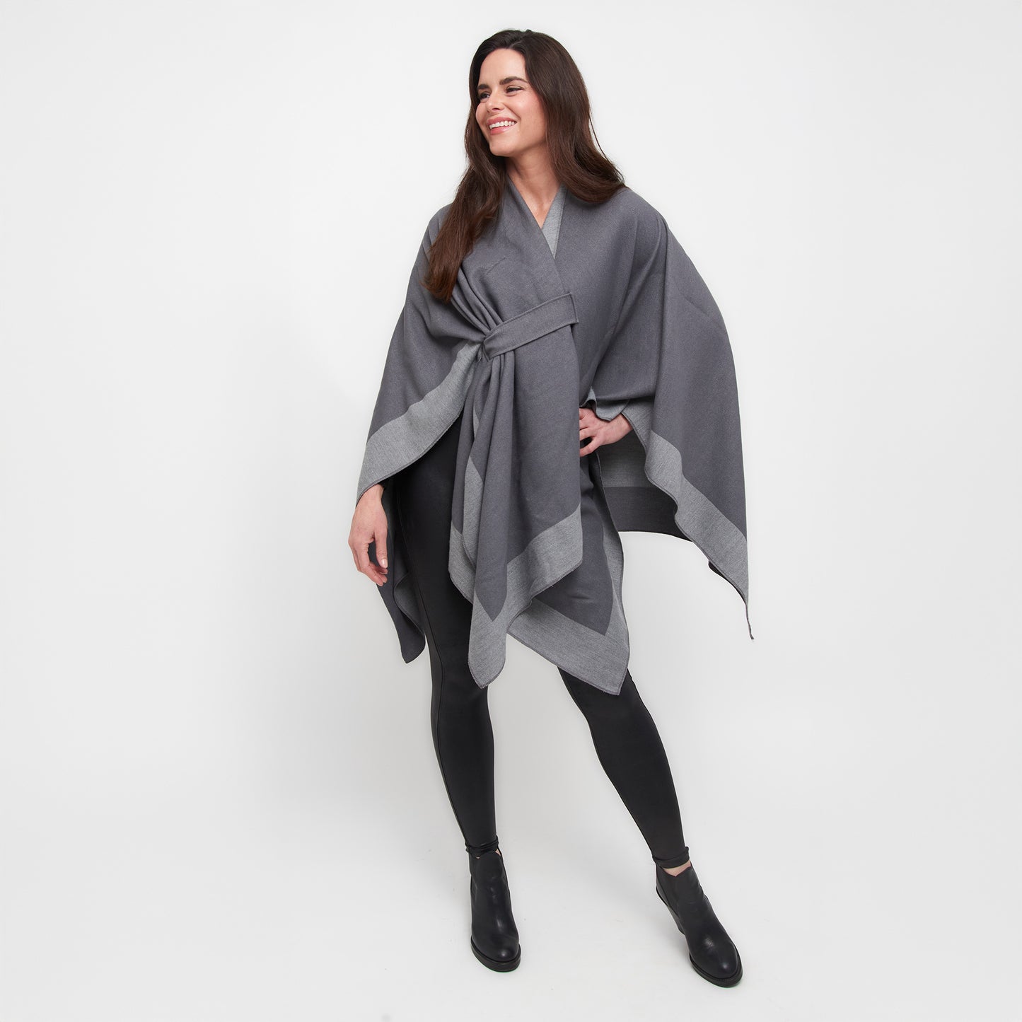 Mackenzie Reversible One Size Open Front Wrap