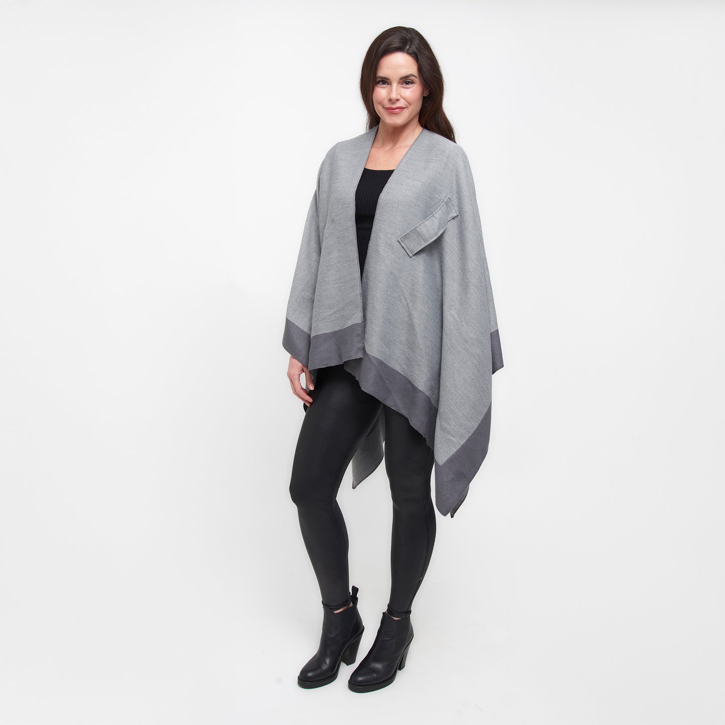 Mackenzie Reversible One Size Open Front Wrap