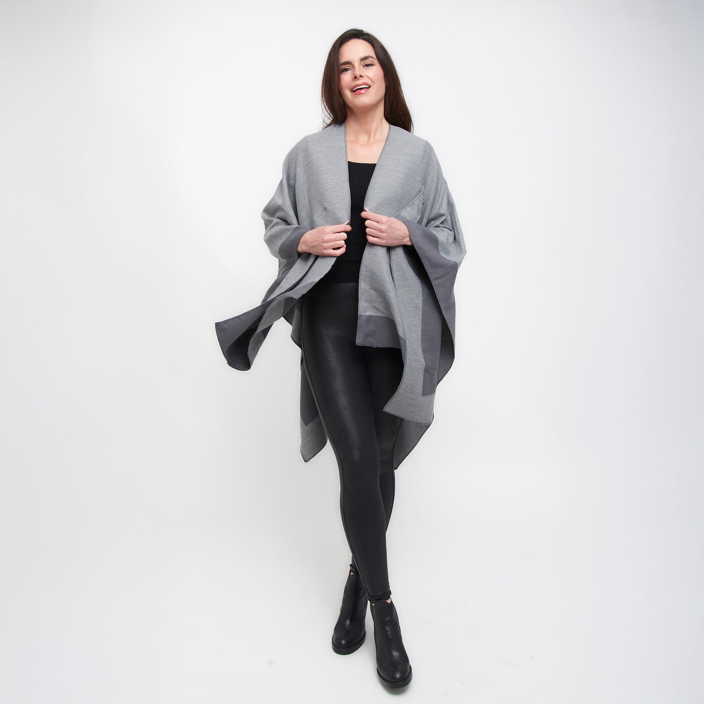 Mackenzie Reversible One Size Open Front Wrap