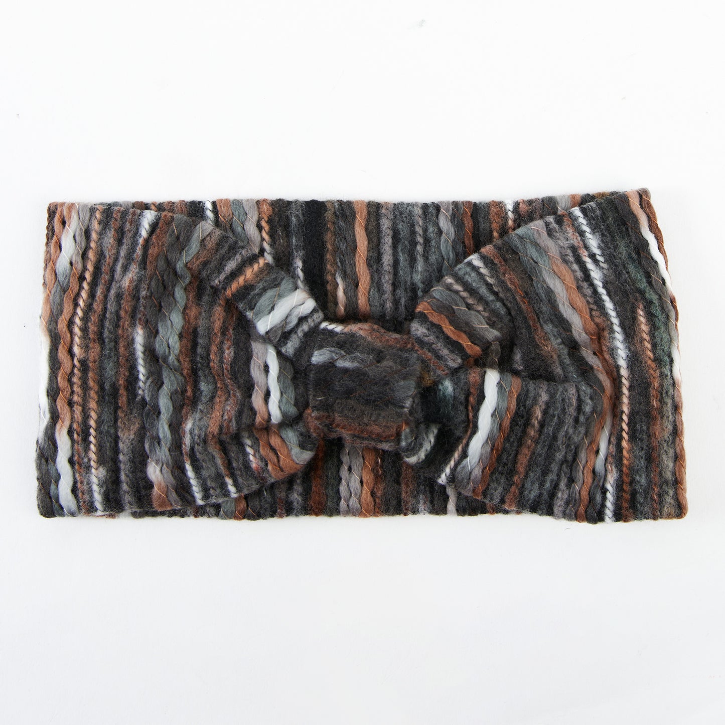 Emmy Striped Knotted Cold Weather Winter Fashion Headband