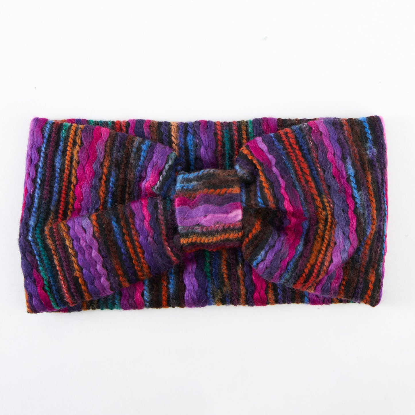 Emmy Striped Knotted Cold Weather Winter Fashion Headband