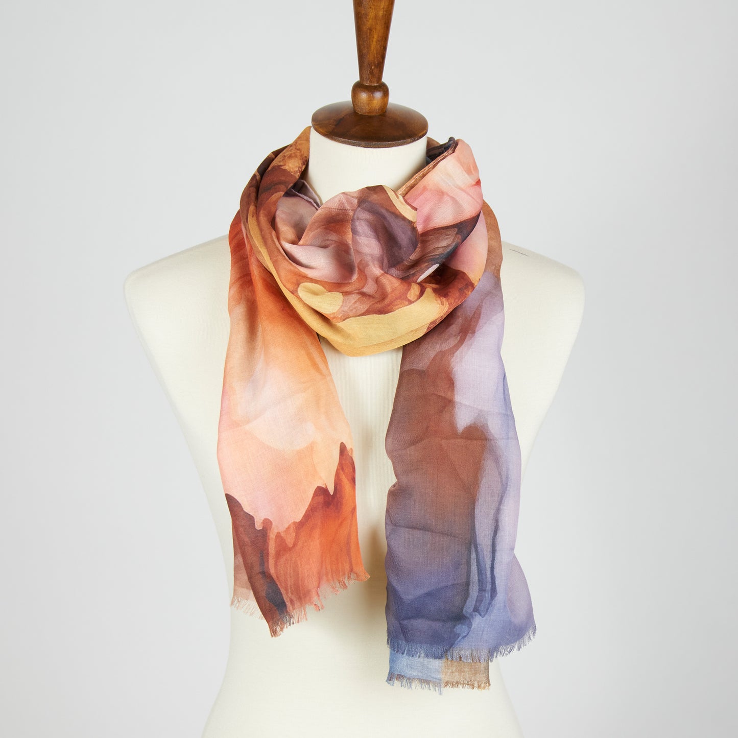 Raelynn Abstract Floral Lightweight Fashion Scarf