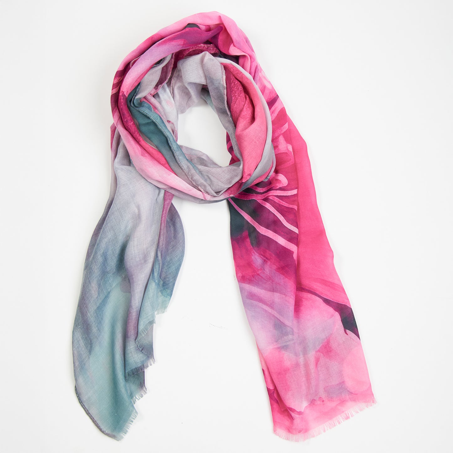 Raelynn Abstract Floral Lightweight Fashion Scarf