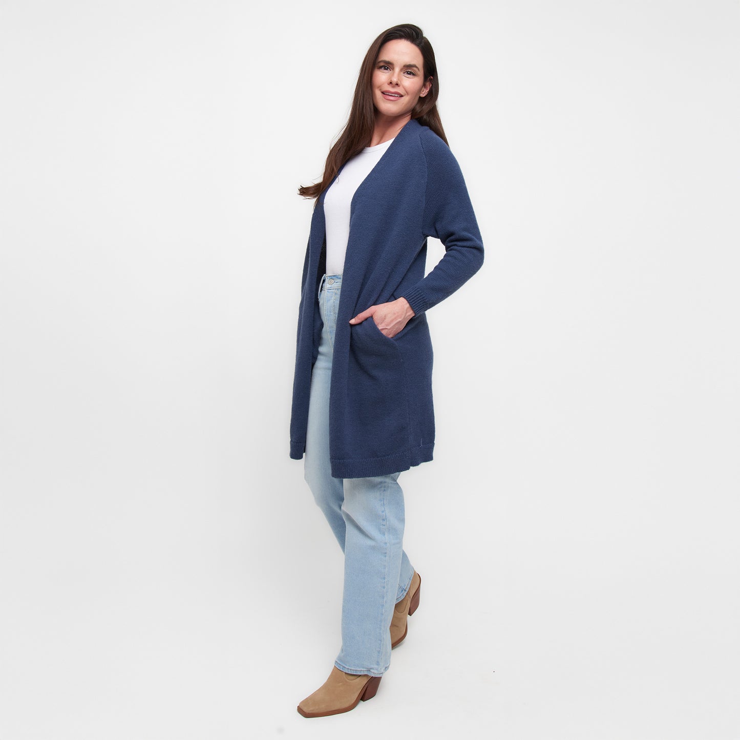 Madison Jade Knit Cardigan with Pockets