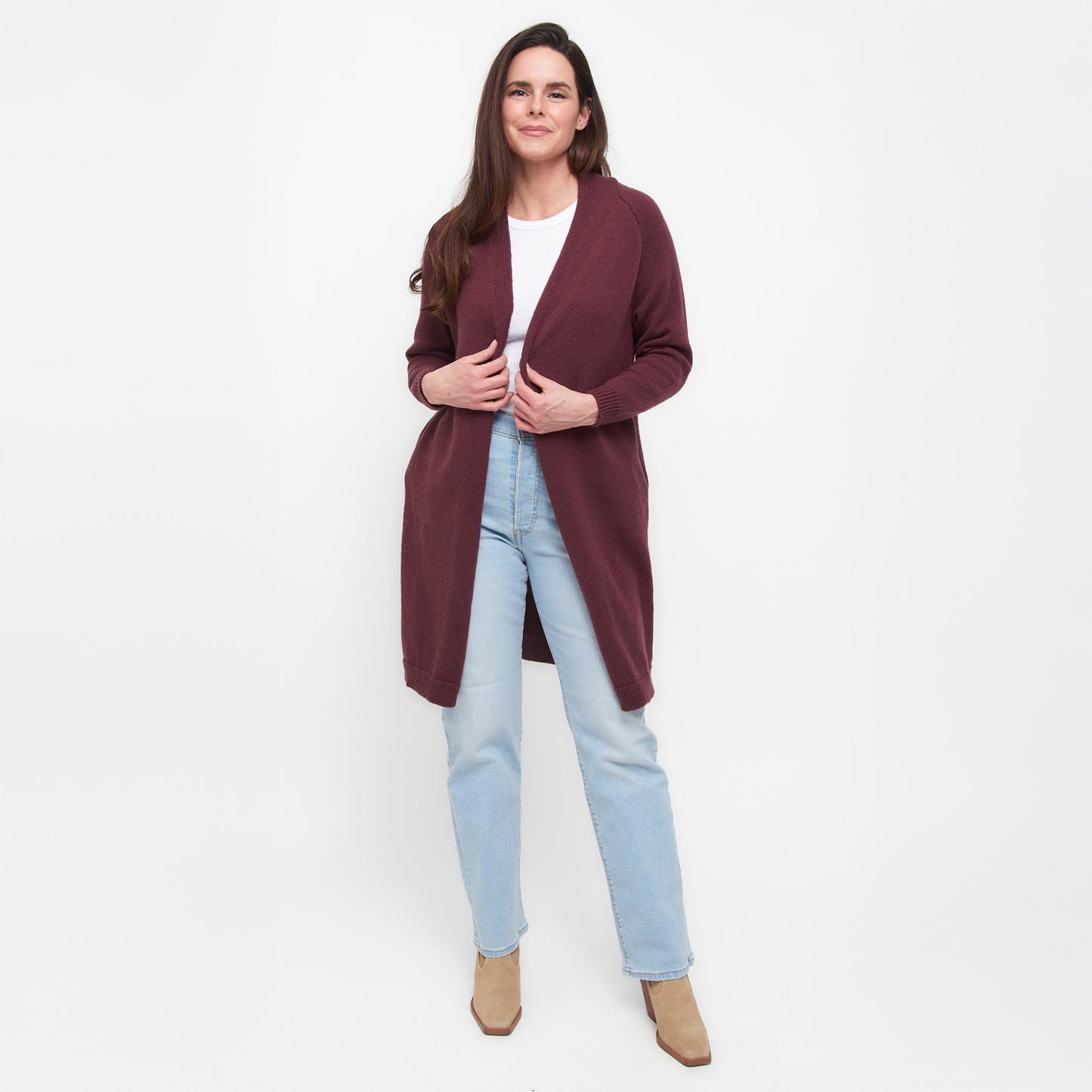 Madison Jade Knit Cardigan with Pockets
