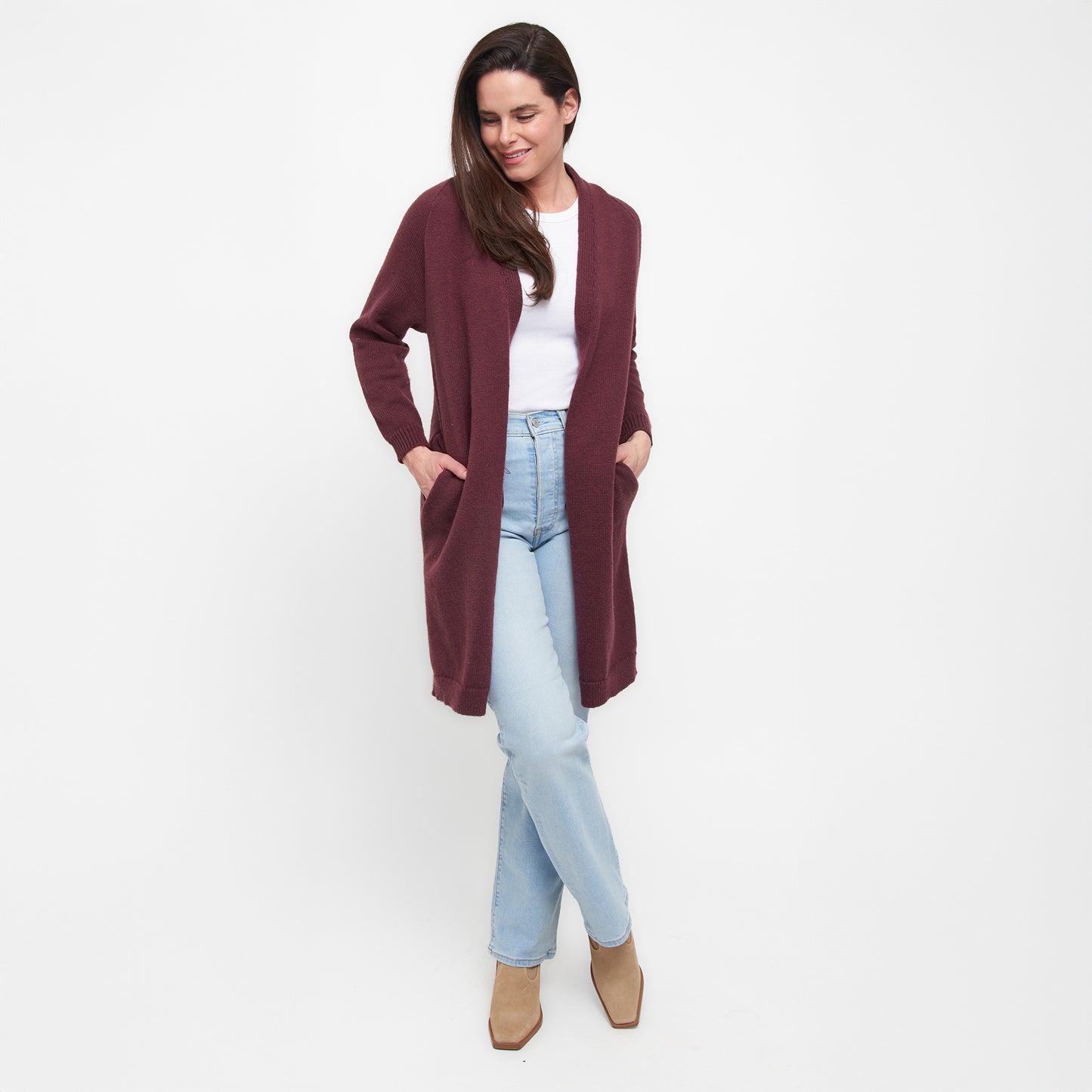 Madison Jade Knit Cardigan with Pockets