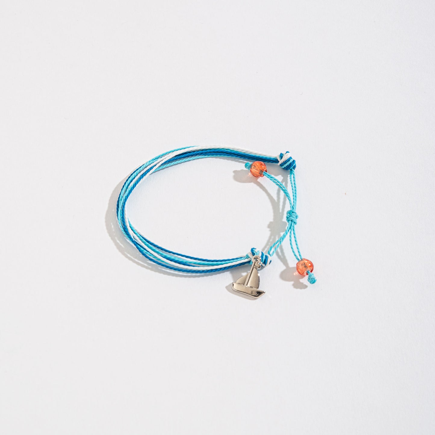 Nautical Themed Charm Threaded Bracelet