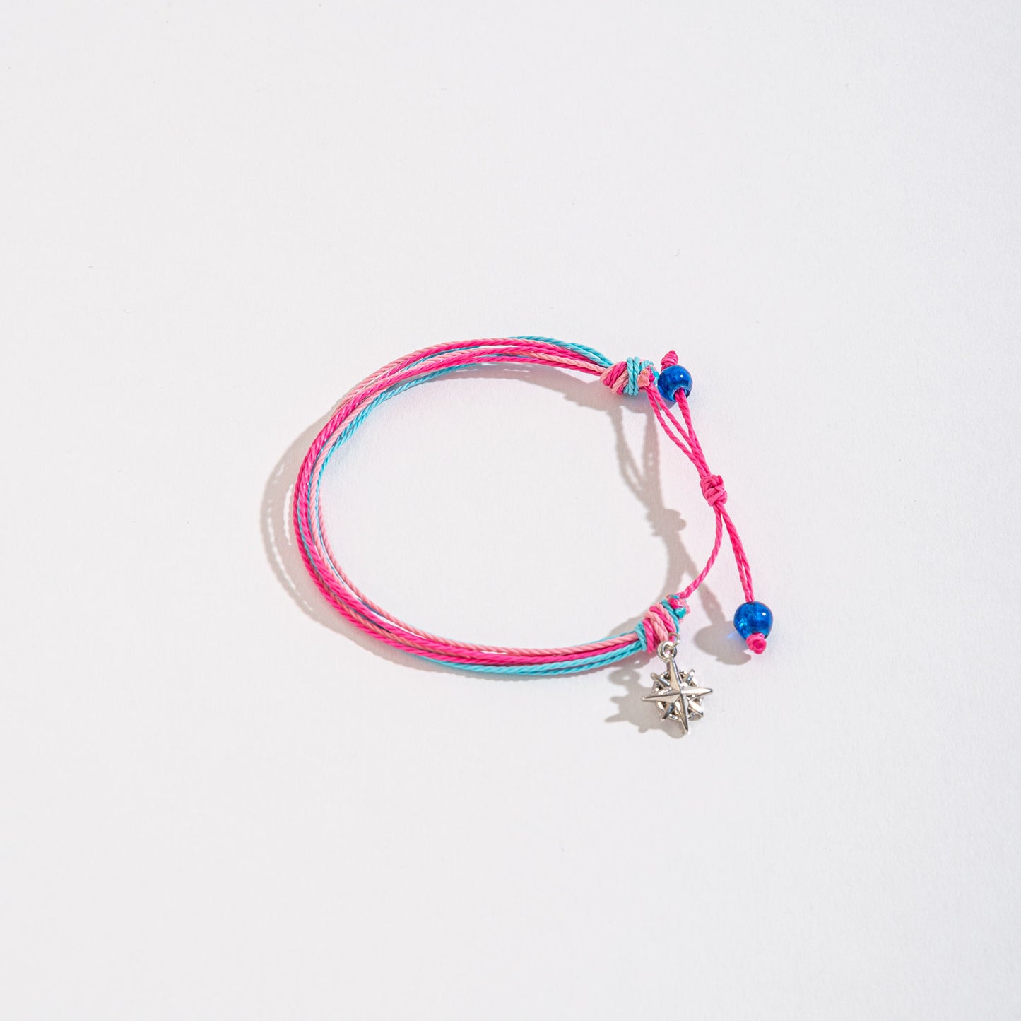 Nautical Themed Charm Threaded Bracelet