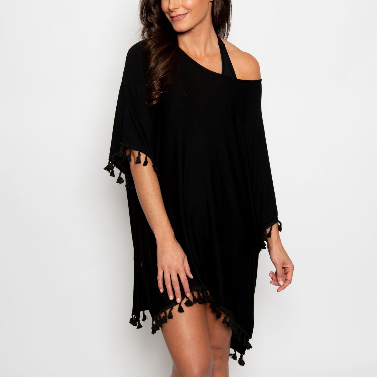 Elsie One Size Fringe Swimsuit Cover Up