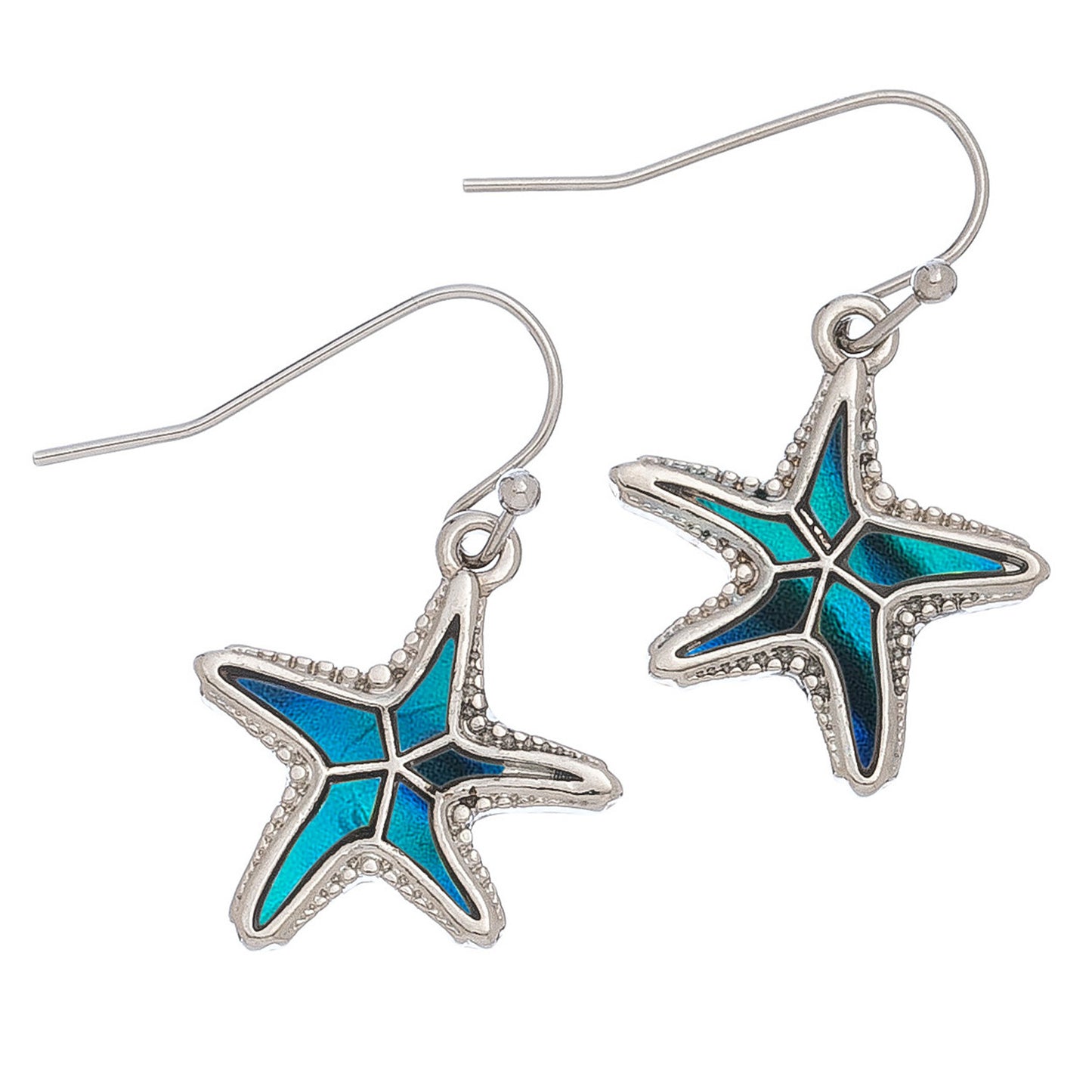 Abalone Icon Drop Earrings