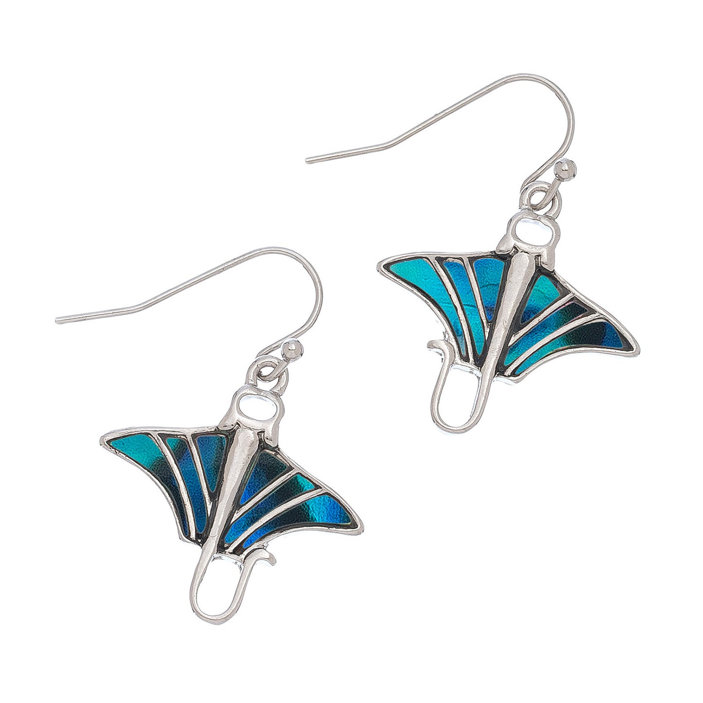 Abalone Icon Drop Earrings