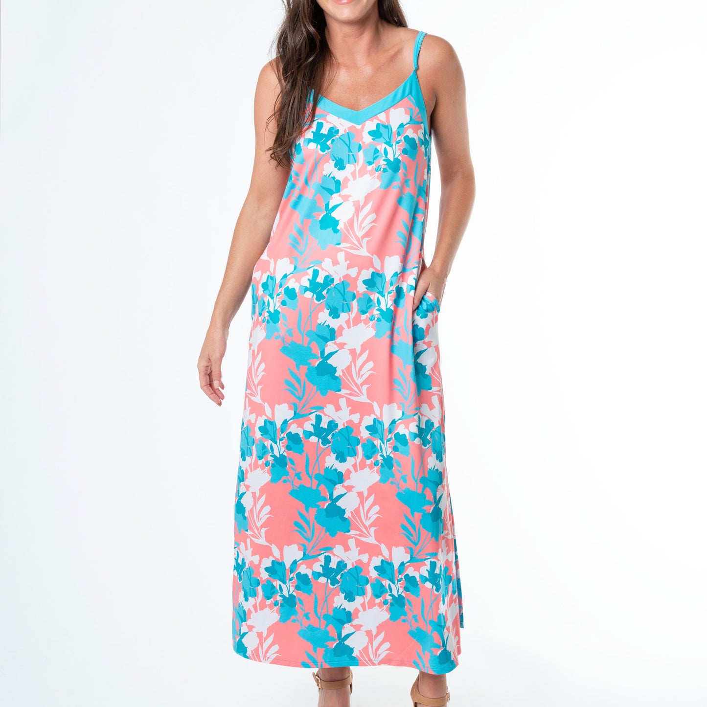 Lainey V-Neck Maxi Dress