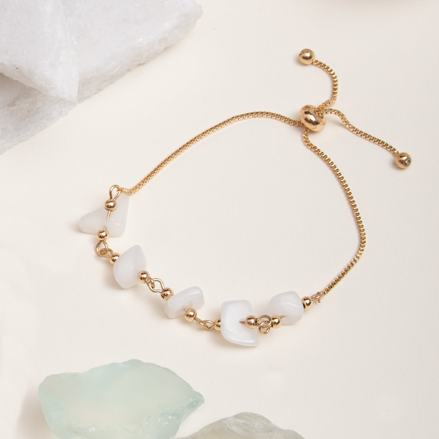 Lali Genuine Stone Adjustable Bolo Bracelet