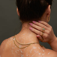 Narelle Waterproof Twisted Hoop Earrings