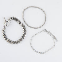 Narelle Waterproof Curb Chain Bracelet Set