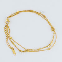 Narelle Waterproof Dainty Multi Row Anklet