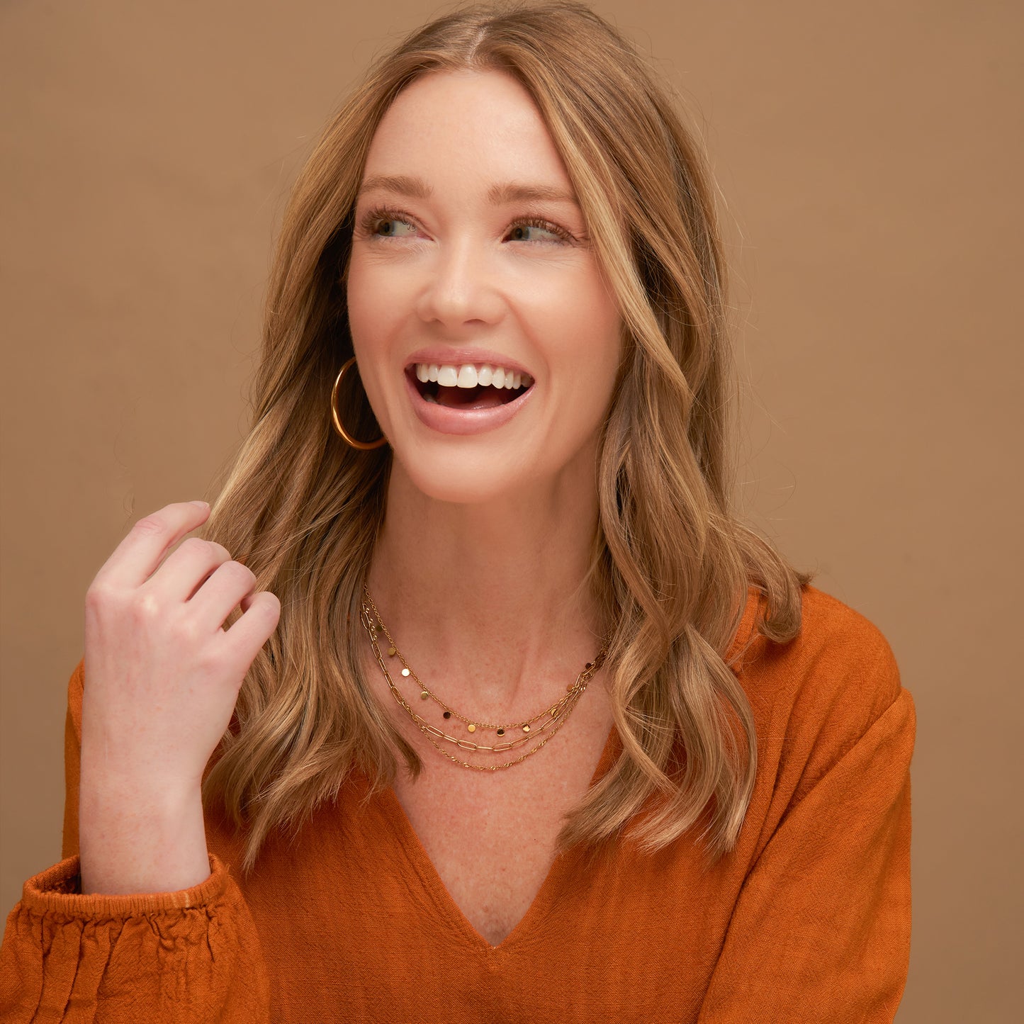 Narelle Waterproof Disc Chain Necklace