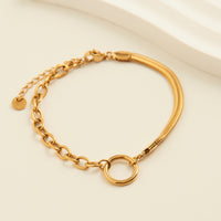 Narelle Waterproof Cable &  Snake Chain Bracelet