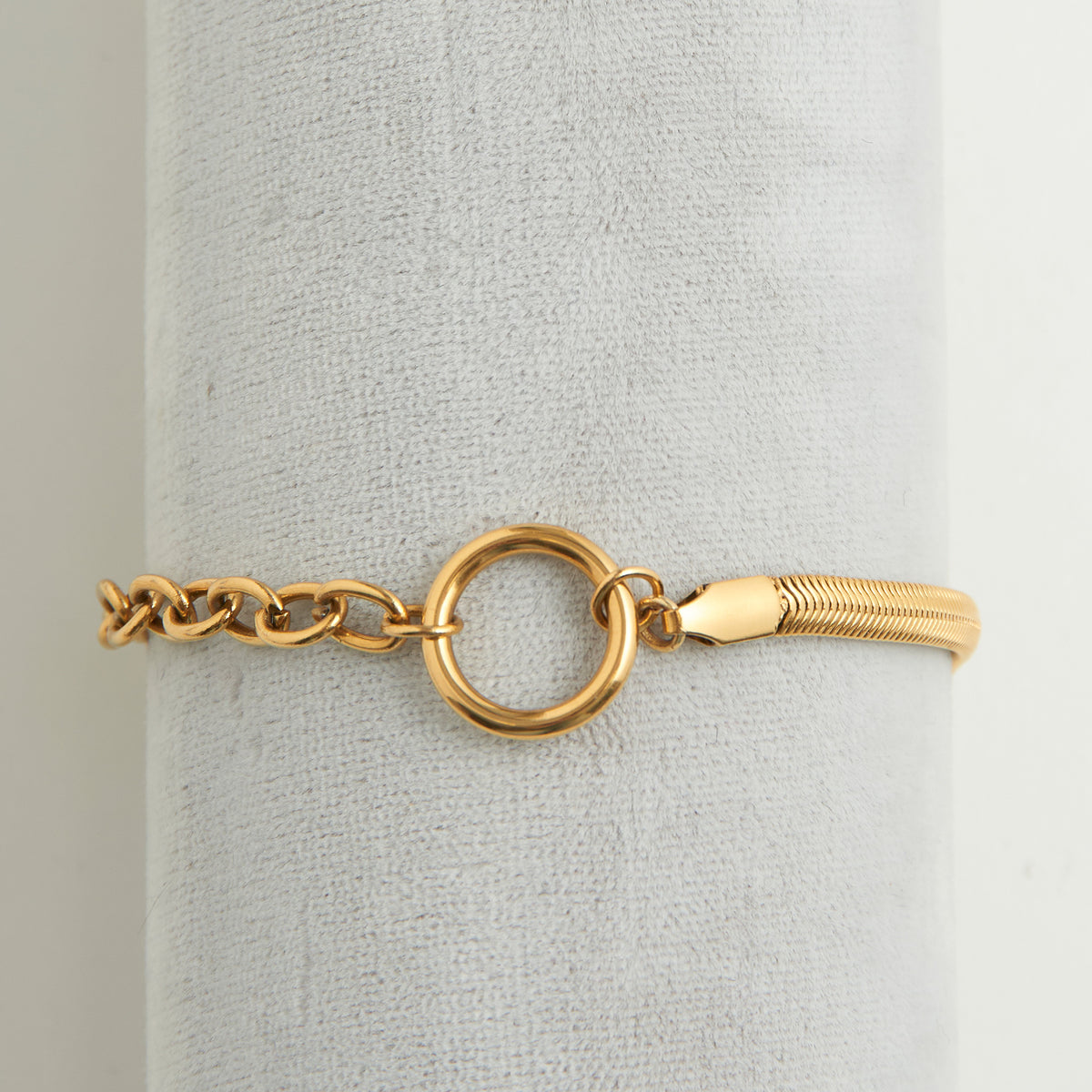 Narelle Waterproof Cable &  Snake Chain Bracelet