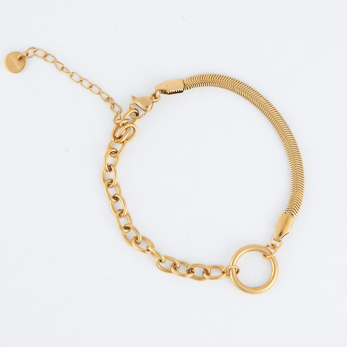 Narelle Waterproof Cable &  Snake Chain Bracelet