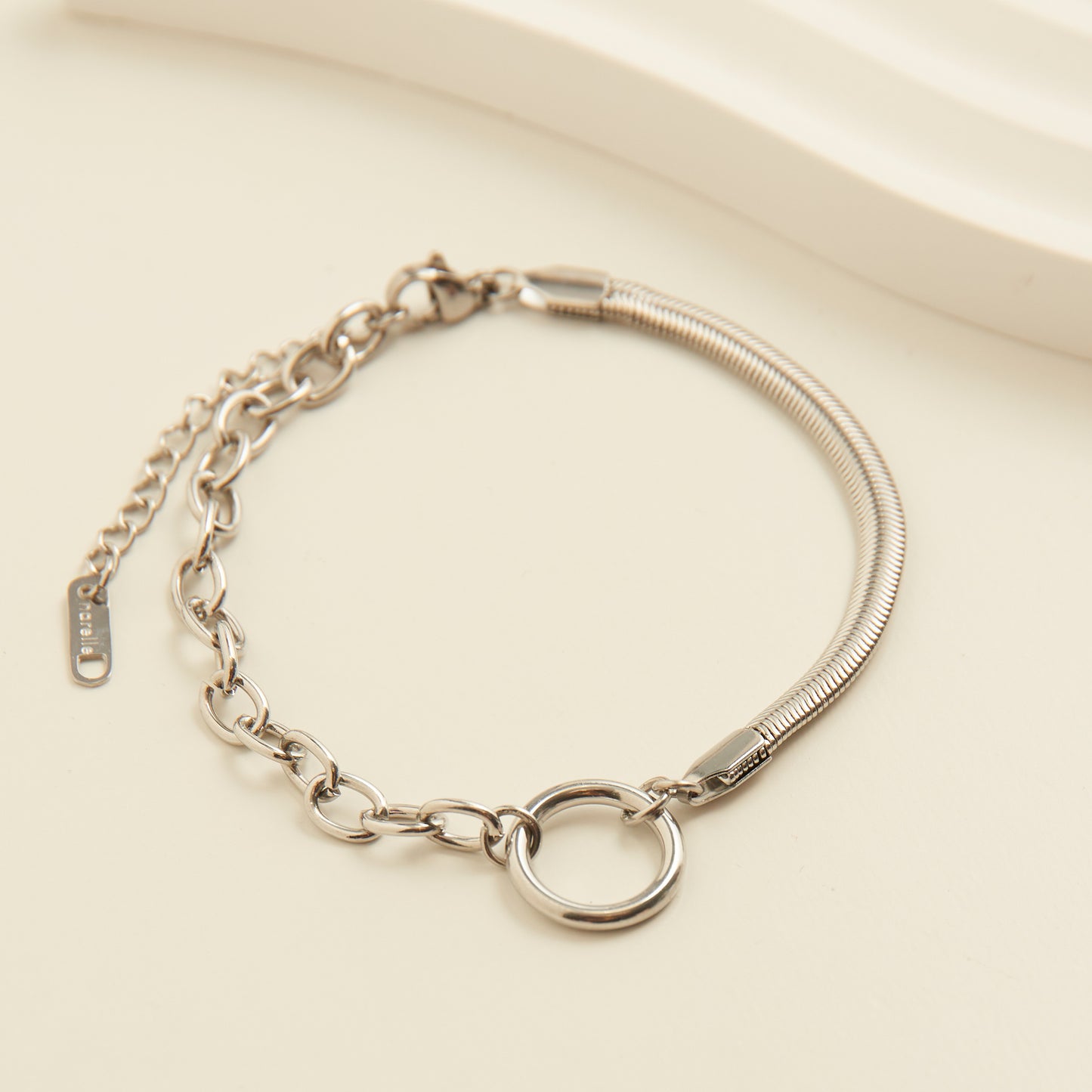 Narelle Waterproof Cable &  Snake Chain Bracelet