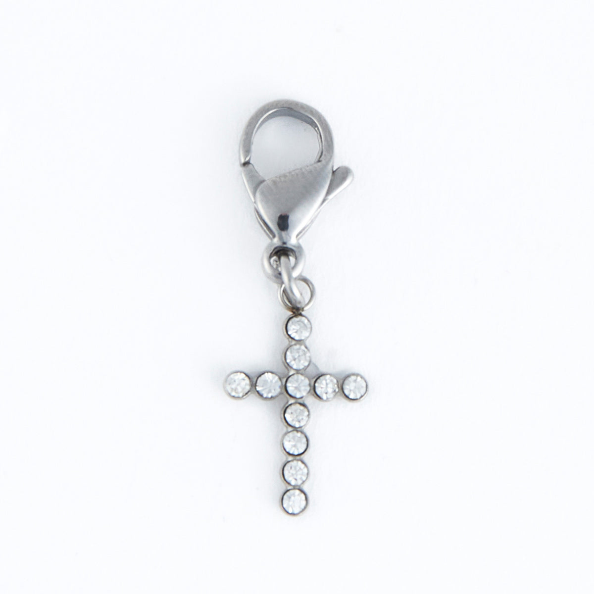 Narelle Waterproof Pave Cross Charm
