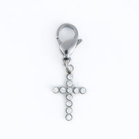 Narelle Waterproof Pave Cross Charm