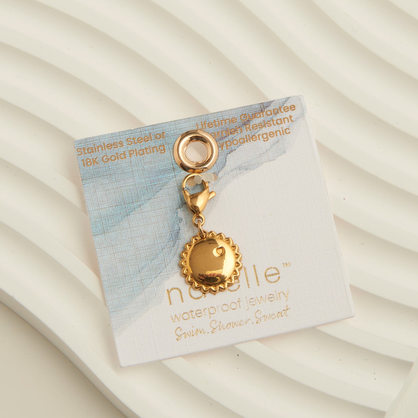 Narelle Waterproof 18K Gold Disc Charm