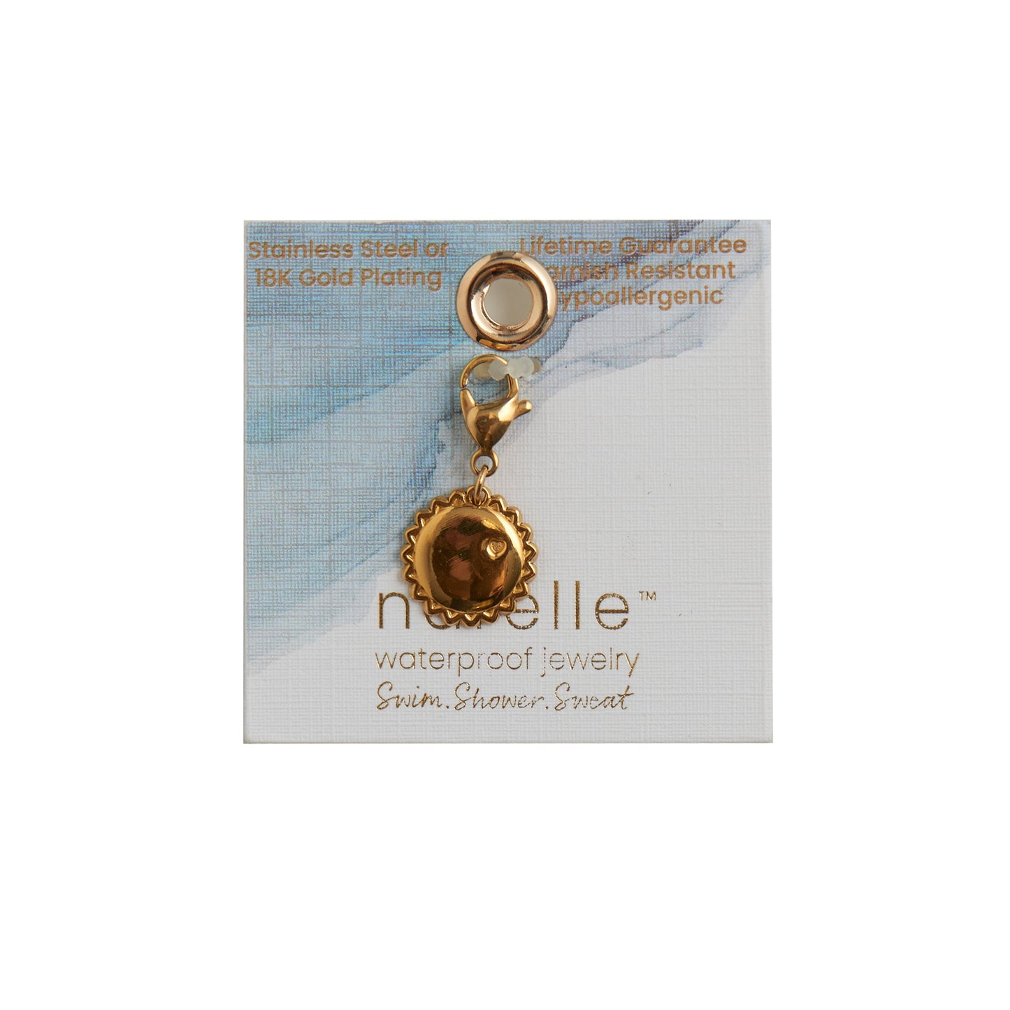 Narelle Waterproof 18K Gold Disc Charm
