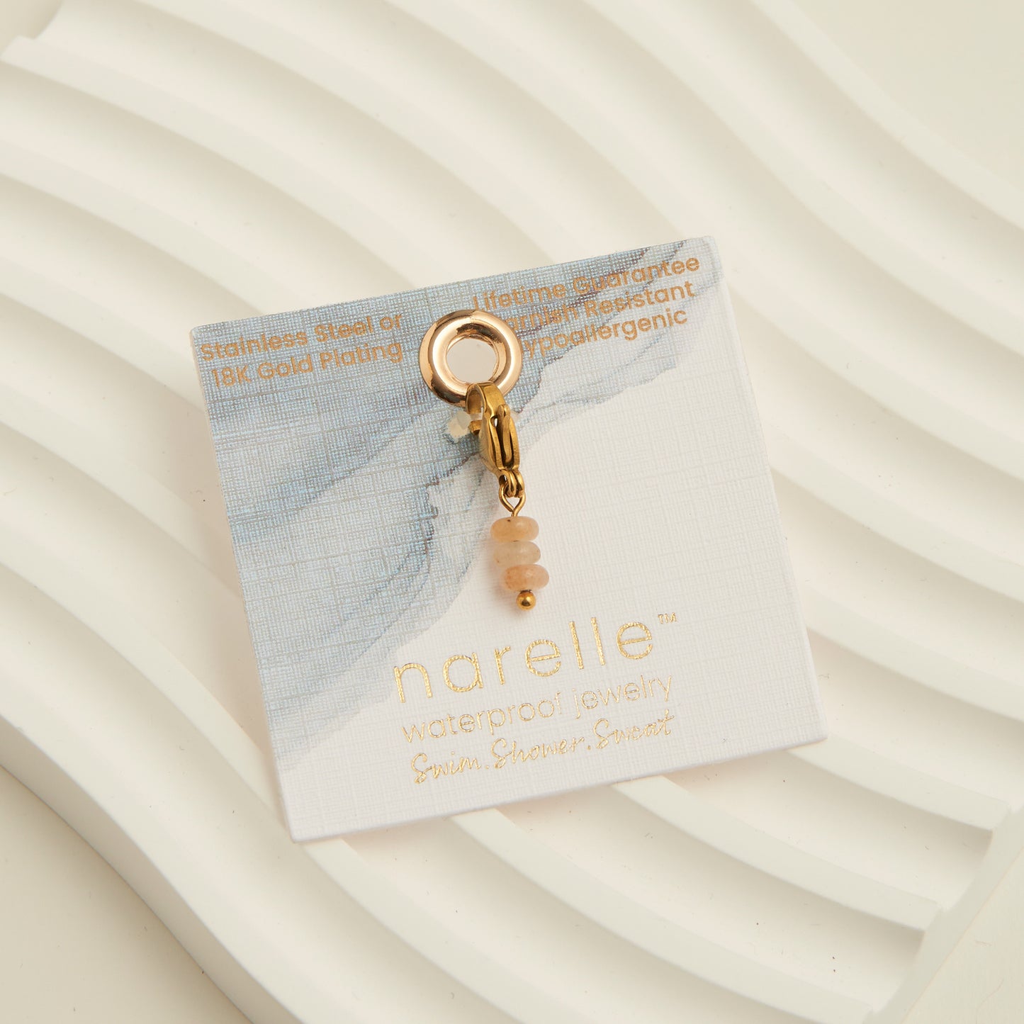 Narelle Waterproof Drop Bead Charm