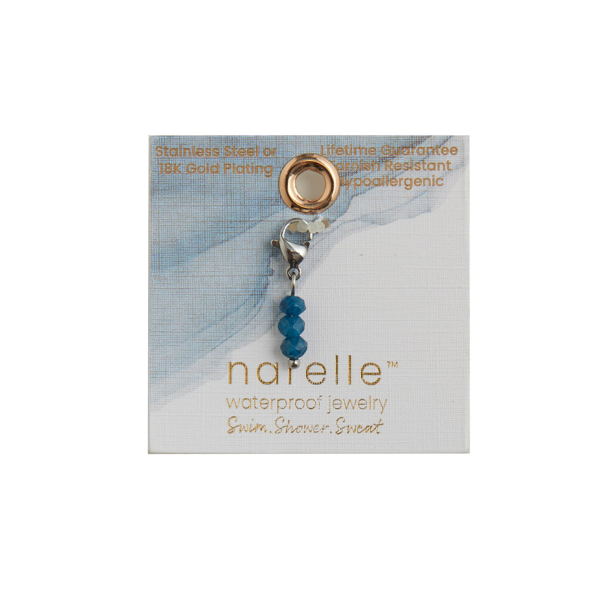Narelle Waterproof Drop Bead Charm