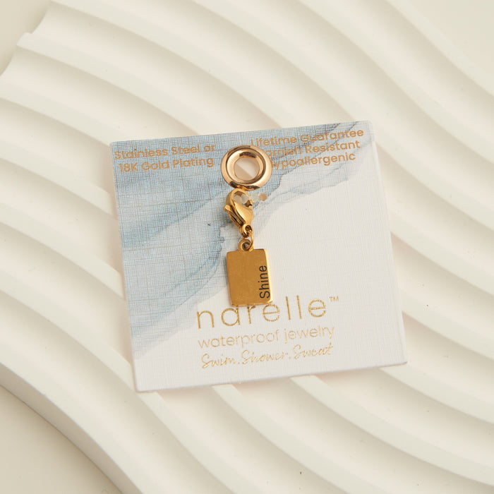 Narelle Waterproof 18K Gold Inspiration Tag Charm