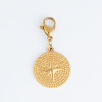 Narelle Waterproof 18K Gold Compass Charm
