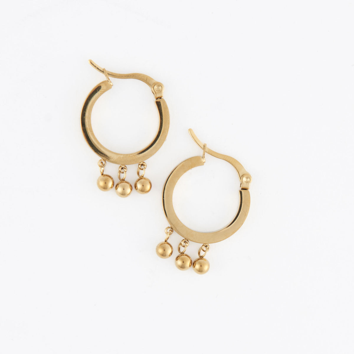 Waterproof Earrings Ball Dangle Drop Huggie Hoop Narelle