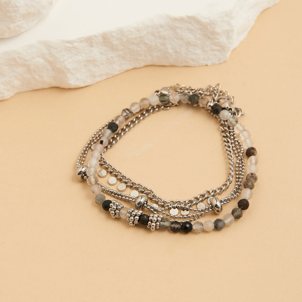 Waterproof Bracelet Beaded Chain 3-Piece Set Narelle