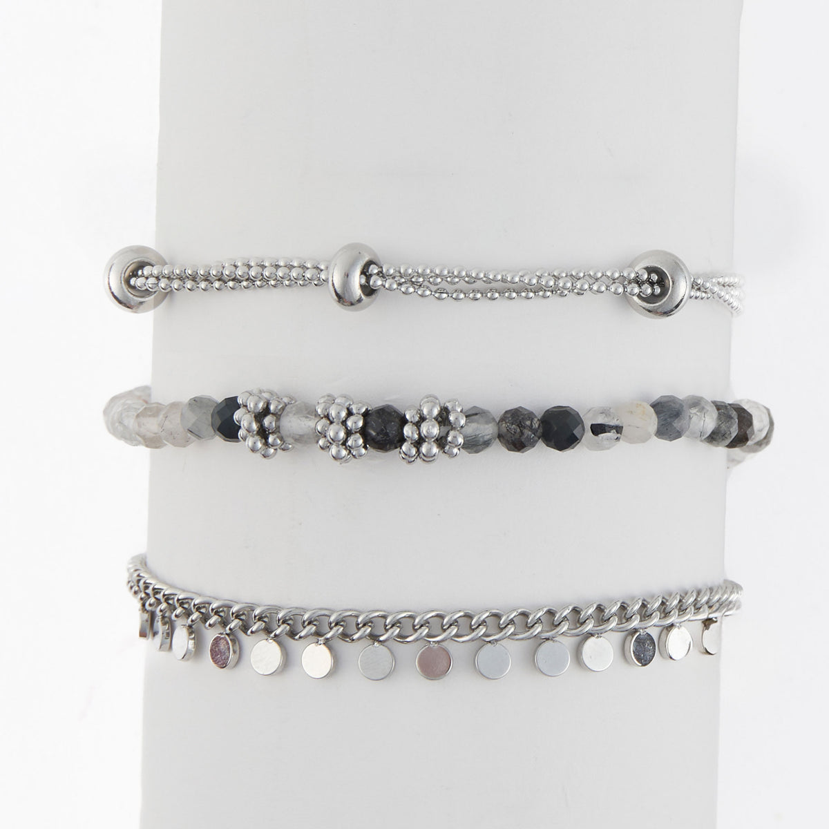 Waterproof Bracelet Beaded Chain 3-Piece Set Narelle