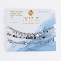 Waterproof Bracelet Beaded Chain 3-Piece Set Narelle