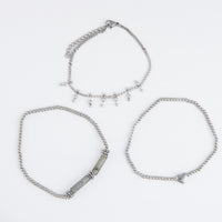 Waterproof Bracelet Heart Beaded 3-Piece Set Narelle