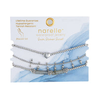 Waterproof Bracelet Heart Beaded 3-Piece Set Narelle