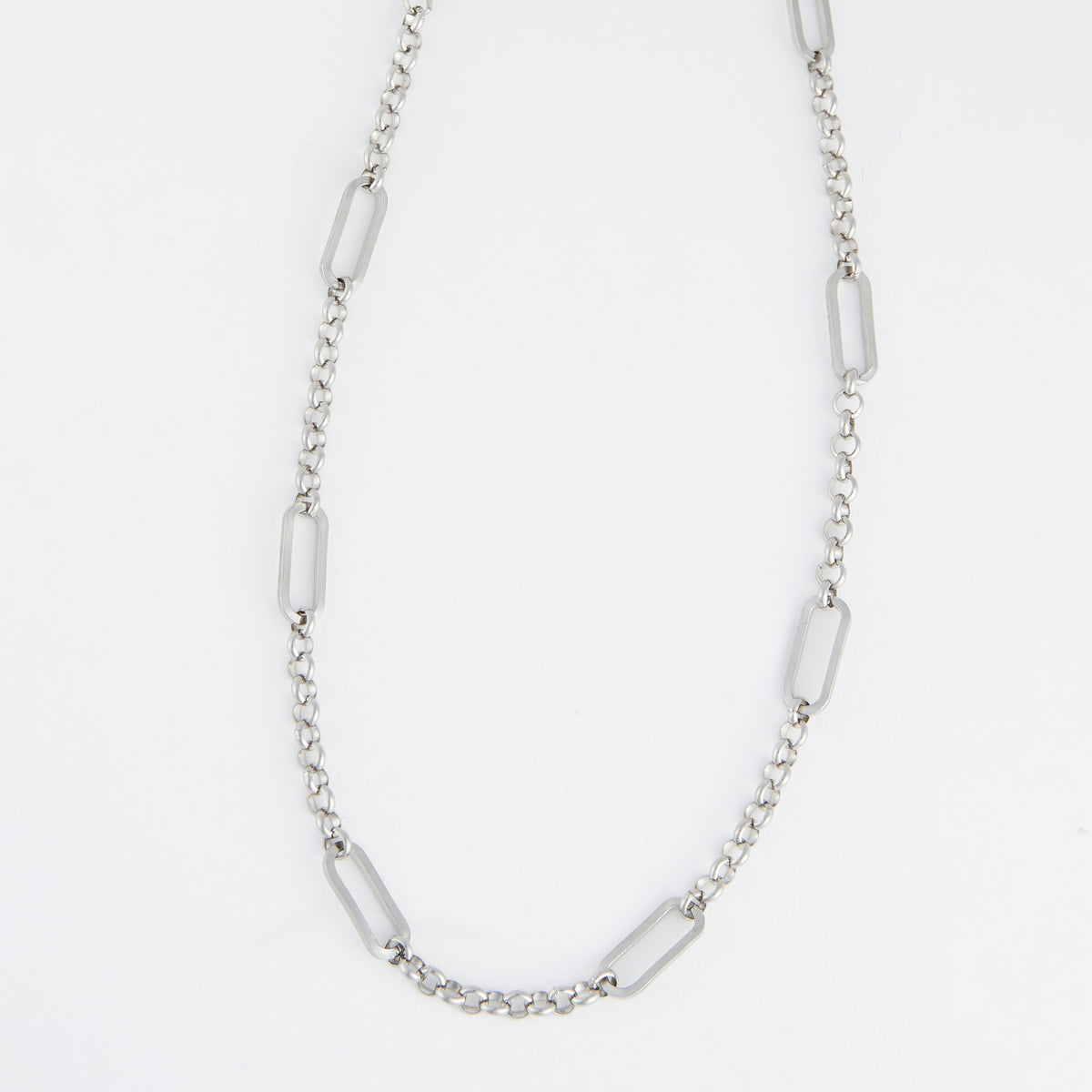 Waterproof Necklace 20" Rolo Link Bar Station Narelle